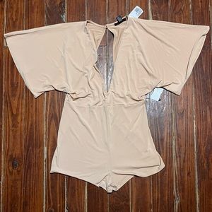 Tan Forever 21 romper